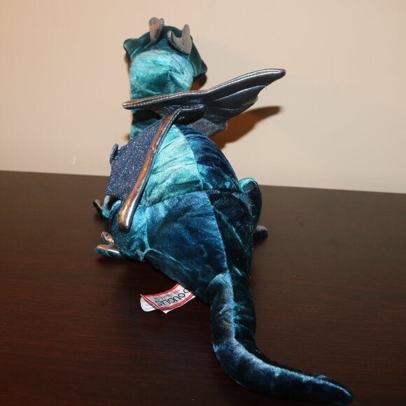 Douglas the cuddle toy adorable winged dragon from nose to tail 19 inches long - Picture 4 of 6